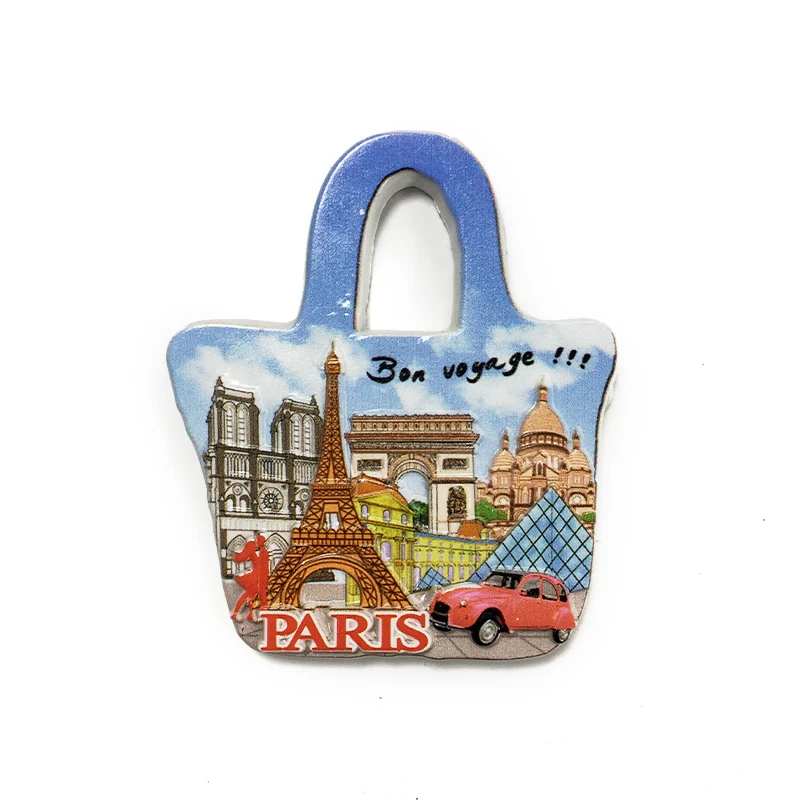 Bon Voyage Paris Resin Fridge Magnet - French Themed Kitchen Decor - Durable and Magnetic
Bon Voyage Paris Resin Fridge Magnet - French Themed Kitchen Decor - Durable and Magnetic