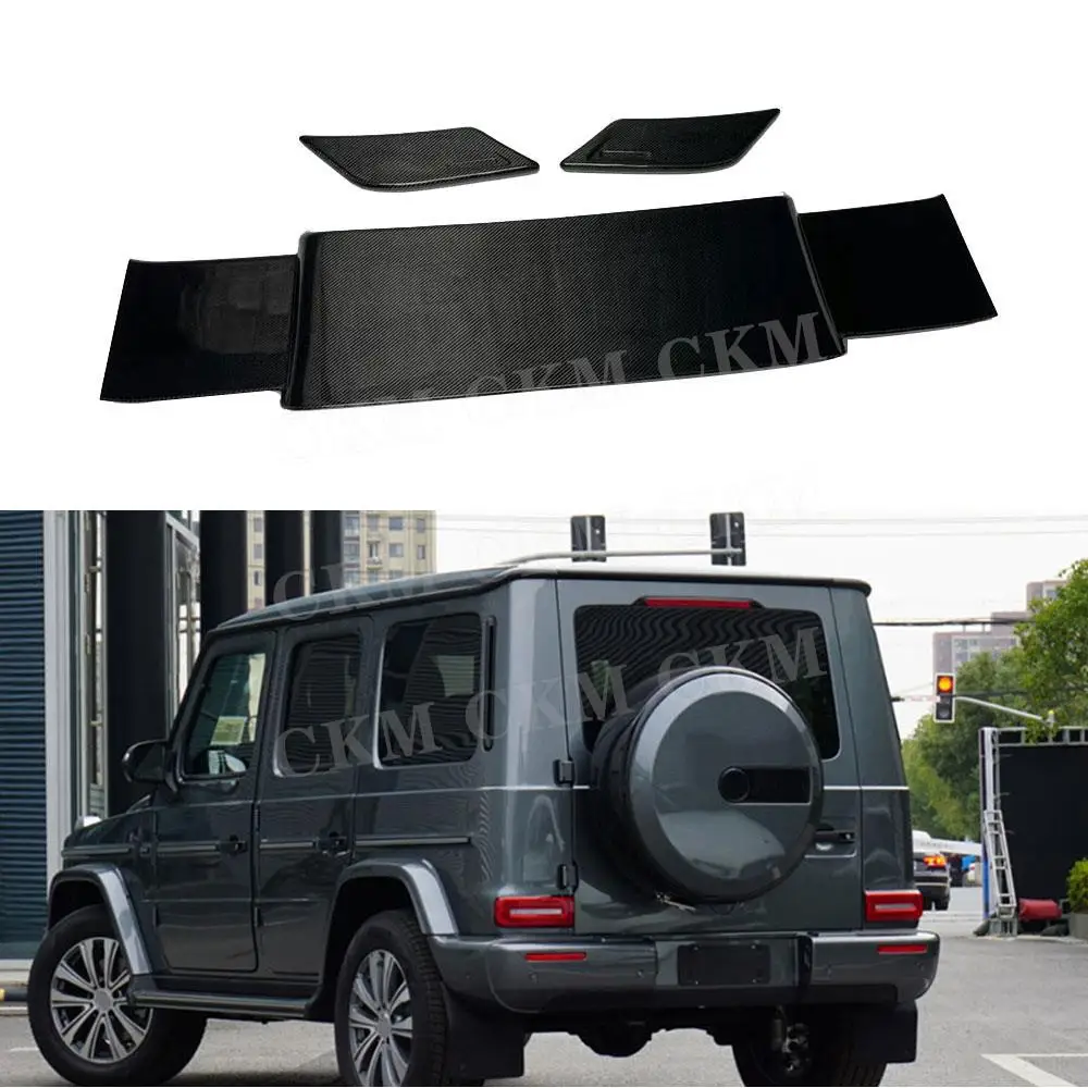 CKMUUER Углеродное волокно для Benz G CLASS W464 G500 G550 G900 G63 G65 2019-2021 Верхнее хвостовое крыло Аксессуары Автомобильный задний спойлер на крышу Крыло
CKMUUER Углеродное волокно для Benz G CLASS W464 G500 G550 G900 G63 G65 2019-2021 Верхнее хвостовое крыло Аксессуары Автомобильный задний спойлер на крышу Крыло