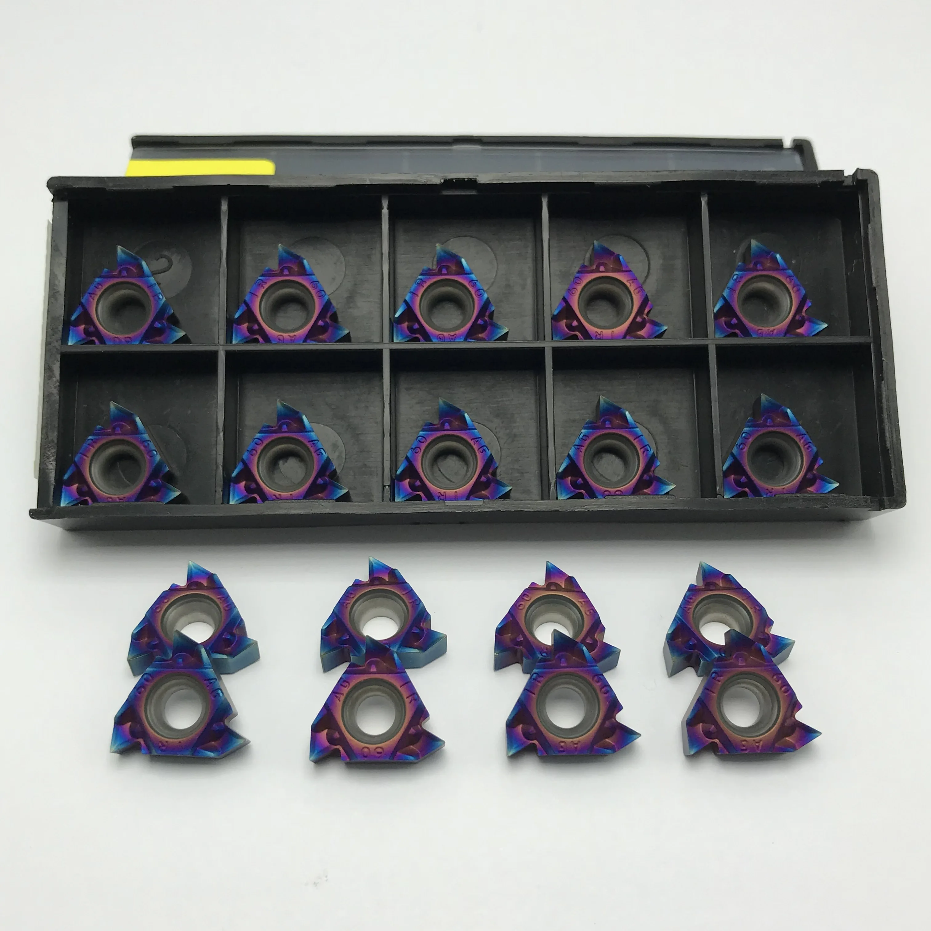 MMT16ER AG60-S MMT16IR AG60-S Carbide Inserts Thread Turning Tool Lathe Tool CNC Turning Insert Steel Processing nano coating
MMT16ER AG60-S MMT16IR AG60-S Carbide Inserts Thread Turning Tool Lathe Tool CNC Turning Insert Steel Processing nano coating