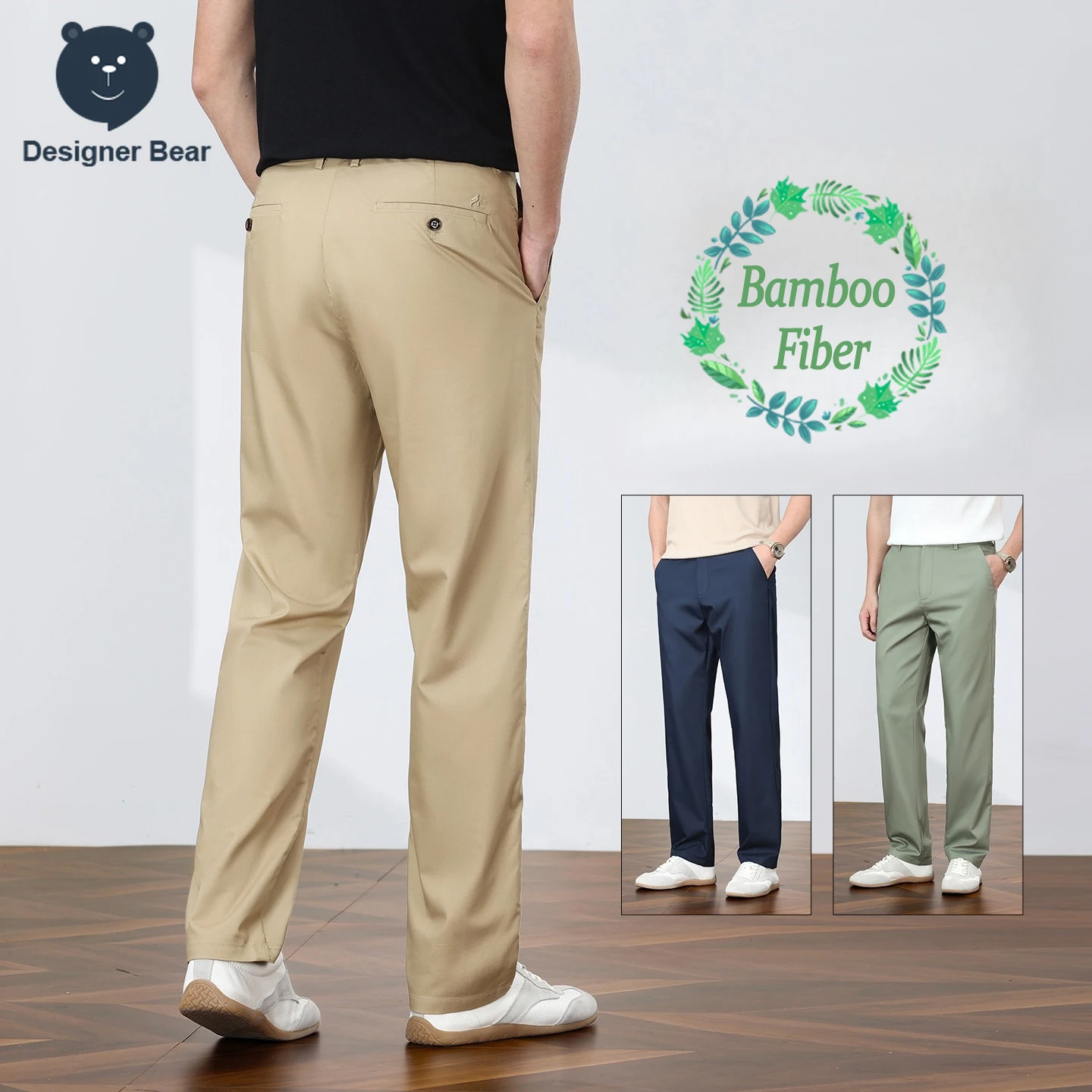 Brand Clothing Bamboo Fiber Fabric Men's Business Pants Spring Summer Straight Loose Casual Breathable Trouser Plus Size 40 42
Brand Clothing Bamboo Fiber Fabric Men's Business Pants Spring Summer Straight Loose Casual Breathable Trouser Plus Size 40 42