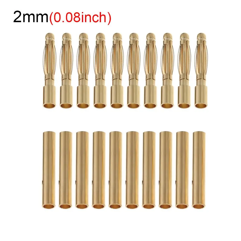 2/3/3.5/4/5/5.5mm Gold-plated Trumpet For Model Airplane High Current Male Female Plugs RC Battery Connector Bullet Banana Plug
2/3/3.5/4/5/5.5mm Gold-plated Trumpet For Model Airplane High Current Male Female Plugs RC Battery Connector Bullet Banana Plug