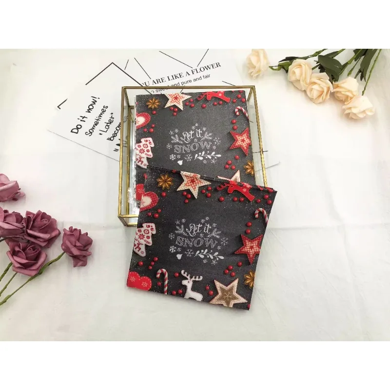 Colorful Printed Napkins Christmas Tree Elk Star Model Folded Paper Napkins Holiday Party Restaurant Mouth Cloth 33*33 Wholesale
Colorful Printed Napkins Christmas Tree Elk Star Model Folded Paper Napkins Holiday Party Restaurant Mouth Cloth 33*33 Wholesale