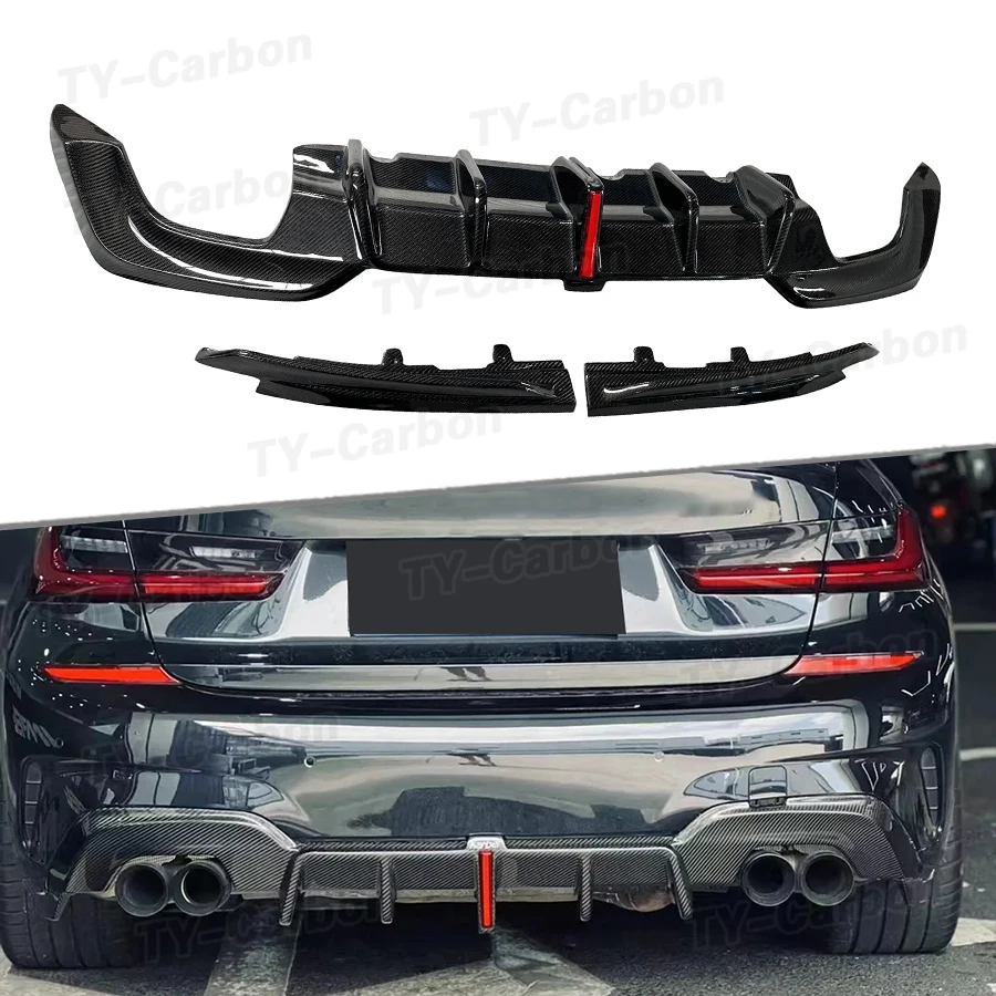Real Carbon Fiber Rear Bumper Lip Diffuser Splitter with LED Light BodyKits Car Styling 2020 2021 2022 for BMW G20 G28 M Sport
Real Carbon Fiber Rear Bumper Lip Diffuser Splitter with LED Light BodyKits Car Styling 2020 2021 2022 for BMW G20 G28 M Sport