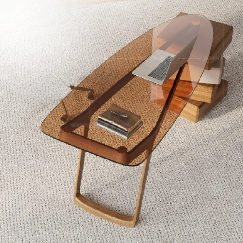 Light luxury high-end tempered glass solid wood computer desk bedroom study work desk
Light luxury high-end tempered glass solid wood computer desk bedroom study work desk