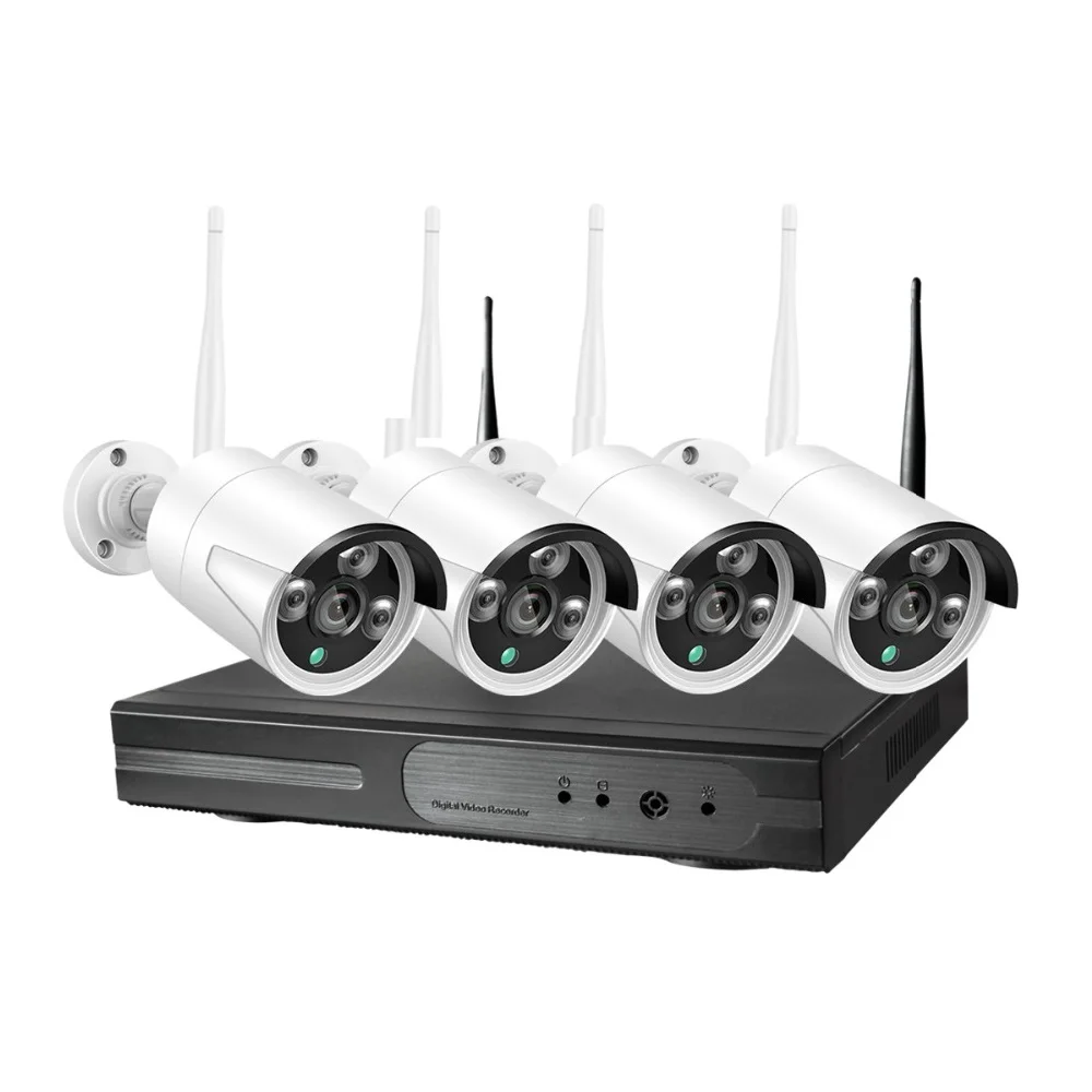 Outdoor Home 8 Channel NVR 4pc 3.0MP Night Vision WiFi IP Wireless Security Camera System with 1TB Hard Drive with One-Way Audio
Outdoor Home 8 Channel NVR 4pc 3.0MP Night Vision WiFi IP Wireless Security Camera System with 1TB Hard Drive with One-Way Audio