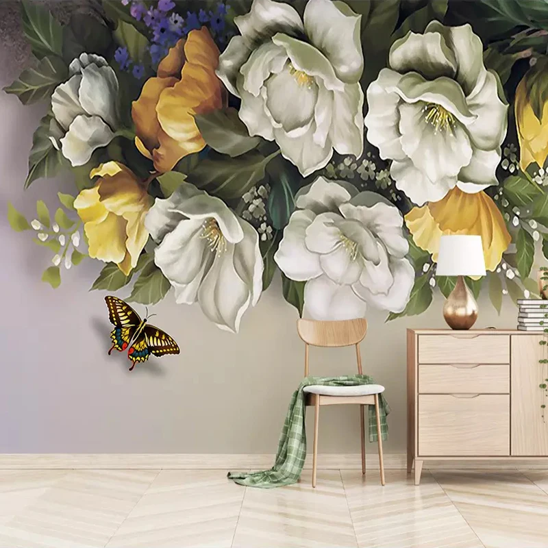 Custom 3D Wallpaper Romantic Flowers Butterfly Photo Mural Paper for Living Room Bedroom TV Wall Painting Vinyl Home Decoration
Custom 3D Wallpaper Romantic Flowers Butterfly Photo Mural Paper for Living Room Bedroom TV Wall Painting Vinyl Home Decoration