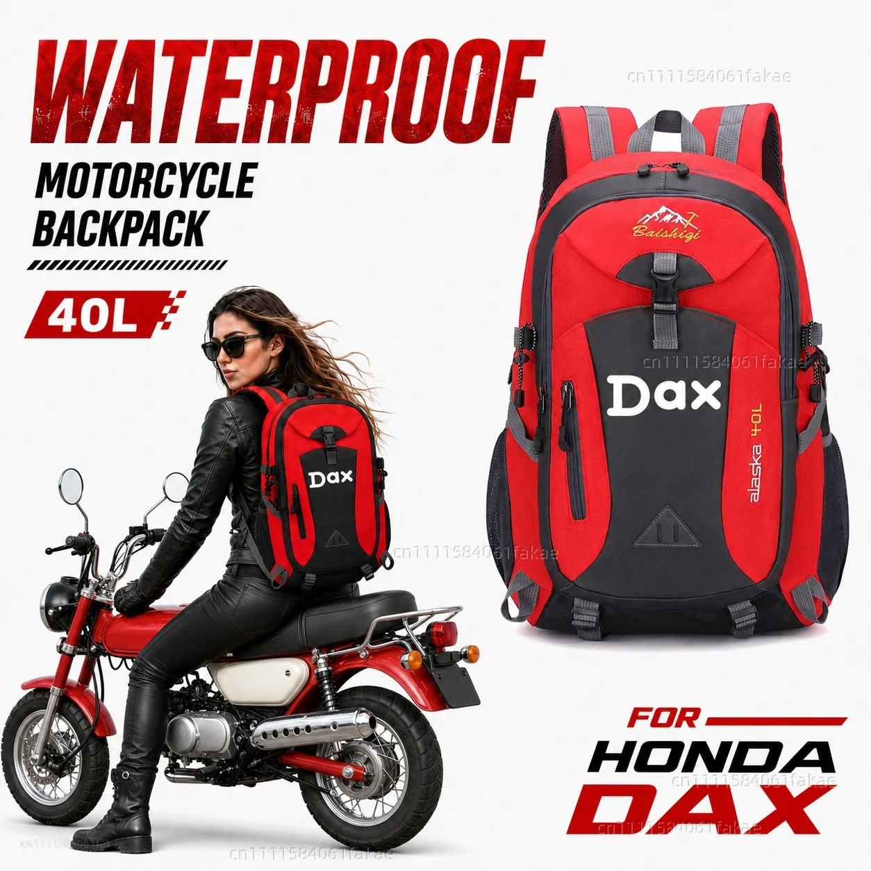 FOR HONDA DAX125 ST125 ST 125 2022-2026 DAX 125 Motorcycle Backpack 40L Waterproof Travel Backpack Outdoor Hiking Camping
FOR HONDA DAX125 ST125 ST 125 2022-2026 DAX 125 Motorcycle Backpack 40L Waterproof Travel Backpack Outdoor Hiking Camping