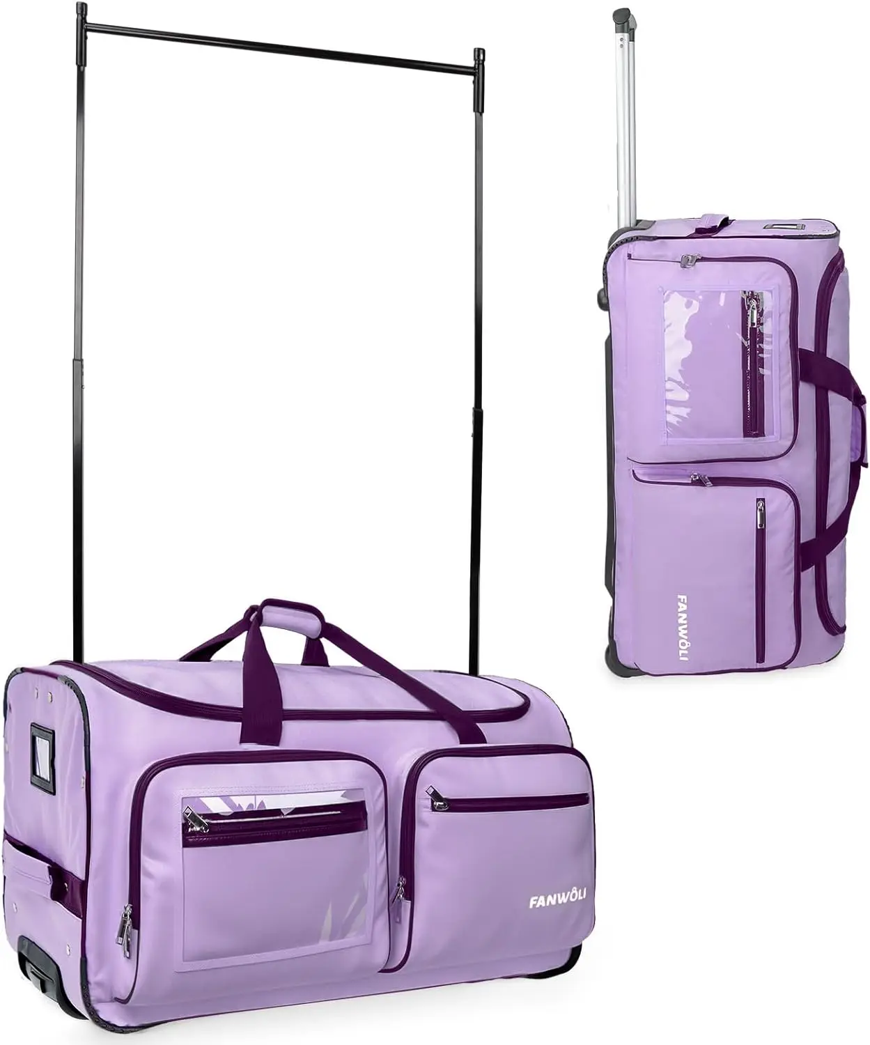 28" Ultra-Light Dance Duffle Bag with Garment Rack, Wear-Resistant for Dancers Athletes Livestreamers
28" Ultra-Light Dance Duffle Bag with Garment Rack, Wear-Resistant for Dancers Athletes Livestreamers