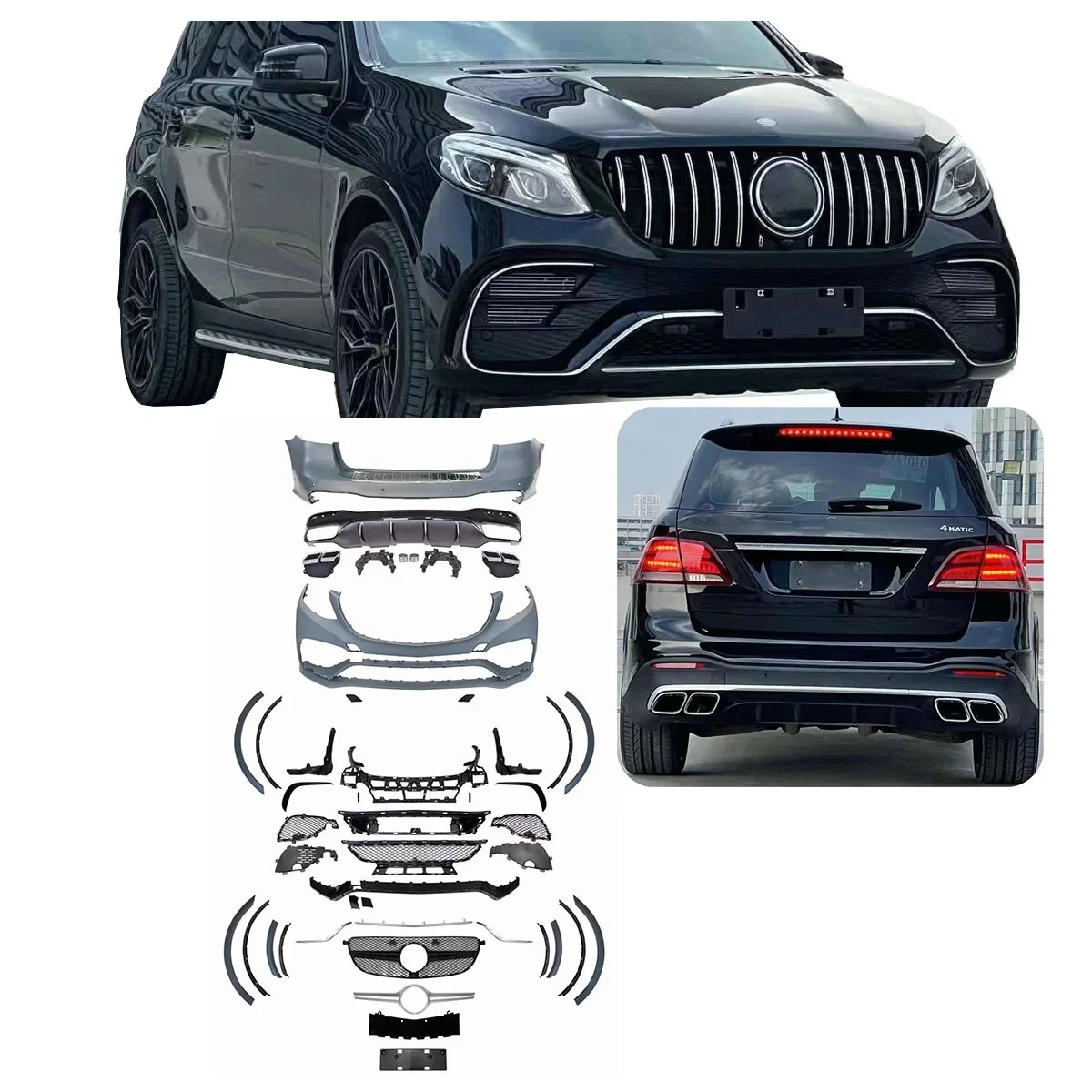 Body Kit For 15-19 Mercedes Benz GLE W166 Facelift GLE63 AMG Style Full Bumper Front bumper rear
Body Kit For 15-19 Mercedes Benz GLE W166 Facelift GLE63 AMG Style Full Bumper Front bumper rear