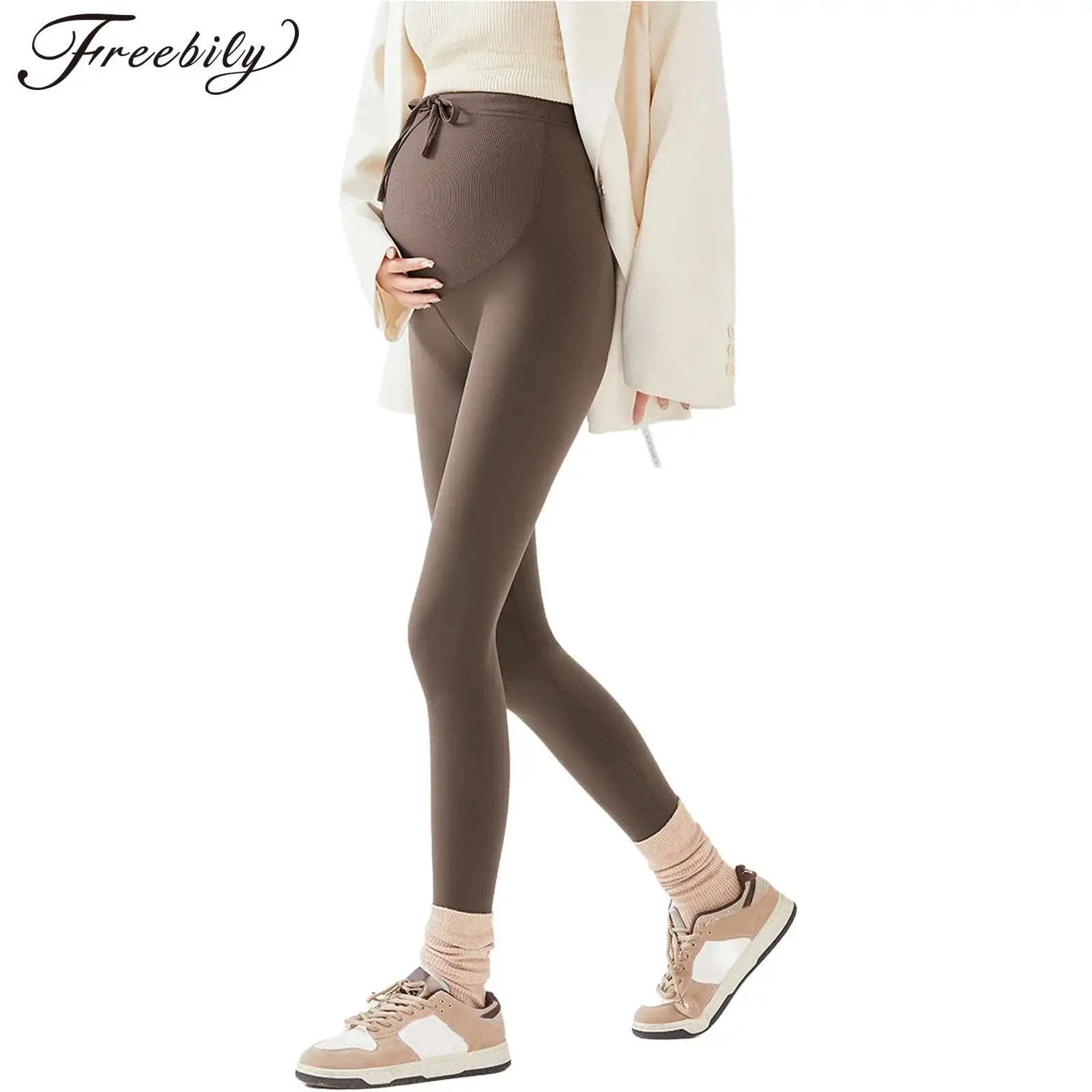 Леггинсы для беременных на флисовой подкладке с эластичным поясом и завязками, брюки для йоги и спорта для женщин
Леггинсы для беременных на флисовой подкладке с эластичным поясом и завязками, брюки для йоги и спорта для женщин