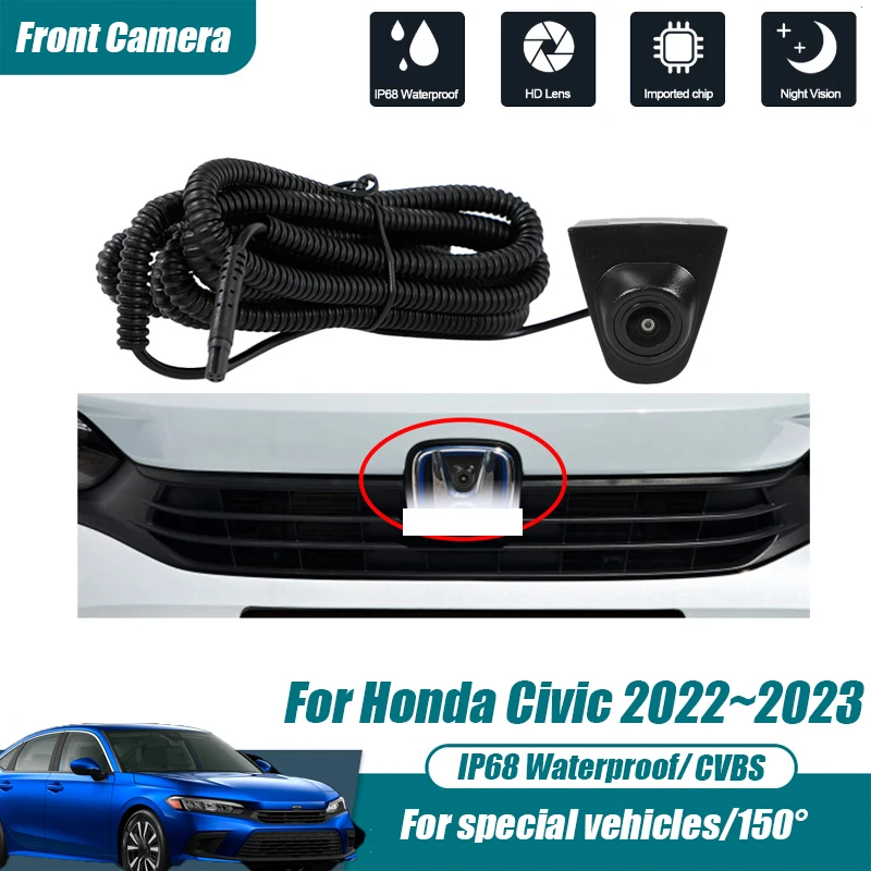 Car Front View Parking CCD Night Vision LOGO Camera Wide Angle 150° Waterproof For Honda Civic 2022~2023 CVBS AHD Shockproof
Car Front View Parking CCD Night Vision LOGO Camera Wide Angle 150° Waterproof For Honda Civic 2022~2023 CVBS AHD Shockproof