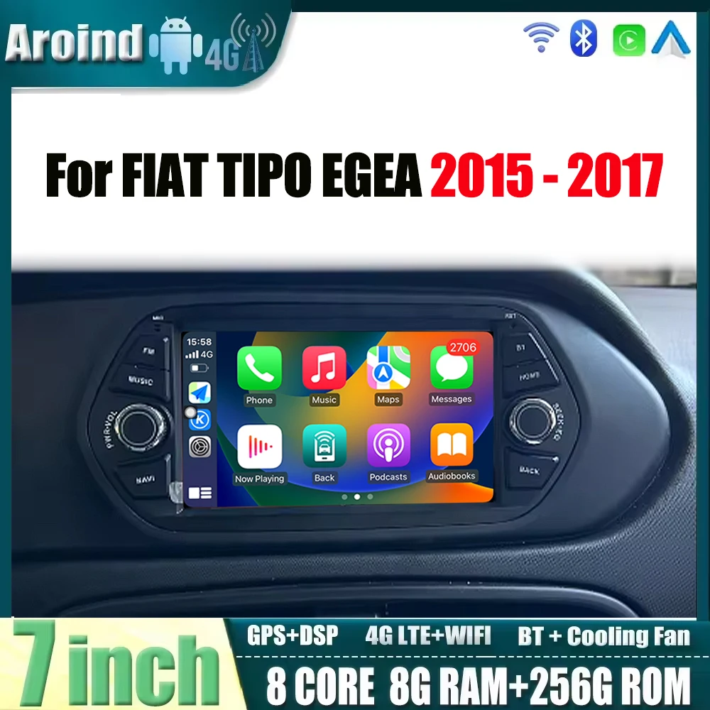 Android 14 Car Carplay Radio 7 Inch For FIAT TIPO EGEA 2015 2016 2017 Multimedia Stereo Player 4G WiFi GPS Navigation Tools
Android 14 Car Carplay Radio 7 Inch For FIAT TIPO EGEA 2015 2016 2017 Multimedia Stereo Player 4G WiFi GPS Navigation Tools