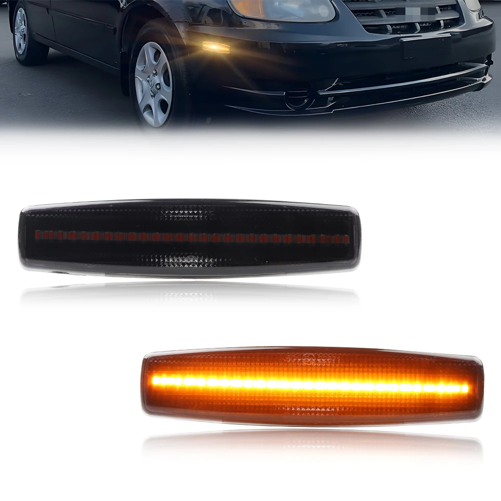 2X Front Corner Turn Signal Light Side Marker Light Fender Light W/LED For 2000 20012002 2003 2004 2005 2006 Hyundai Accent
2X Front Corner Turn Signal Light Side Marker Light Fender Light W/LED For 2000 20012002 2003 2004 2005 2006 Hyundai Accent