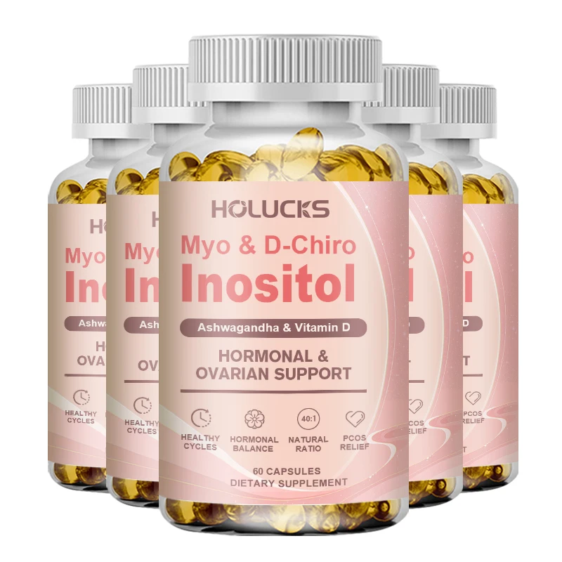 Myo & D-Chiro Inositol Capsules, with Ashwagandha & Vitamin D3, Supports Hormonal Balance, Ovarian Health & Menstrual Regularity
Myo & D-Chiro Inositol Capsules, with Ashwagandha & Vitamin D3, Supports Hormonal Balance, Ovarian Health & Menstrual Regularity