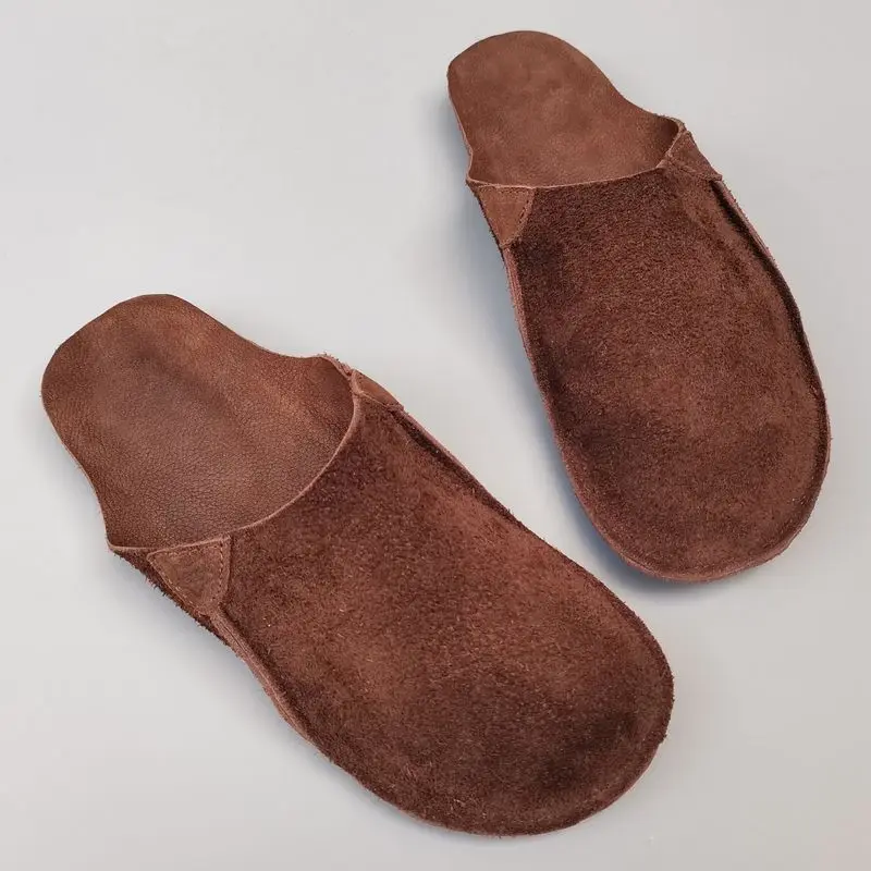 Full Leather Closed Toe Men's Slippers Pure First Layer Cowhide Home Wear Flat Soft Bottom Casual
Full Leather Closed Toe Men's Slippers Pure First Layer Cowhide Home Wear Flat Soft Bottom Casual