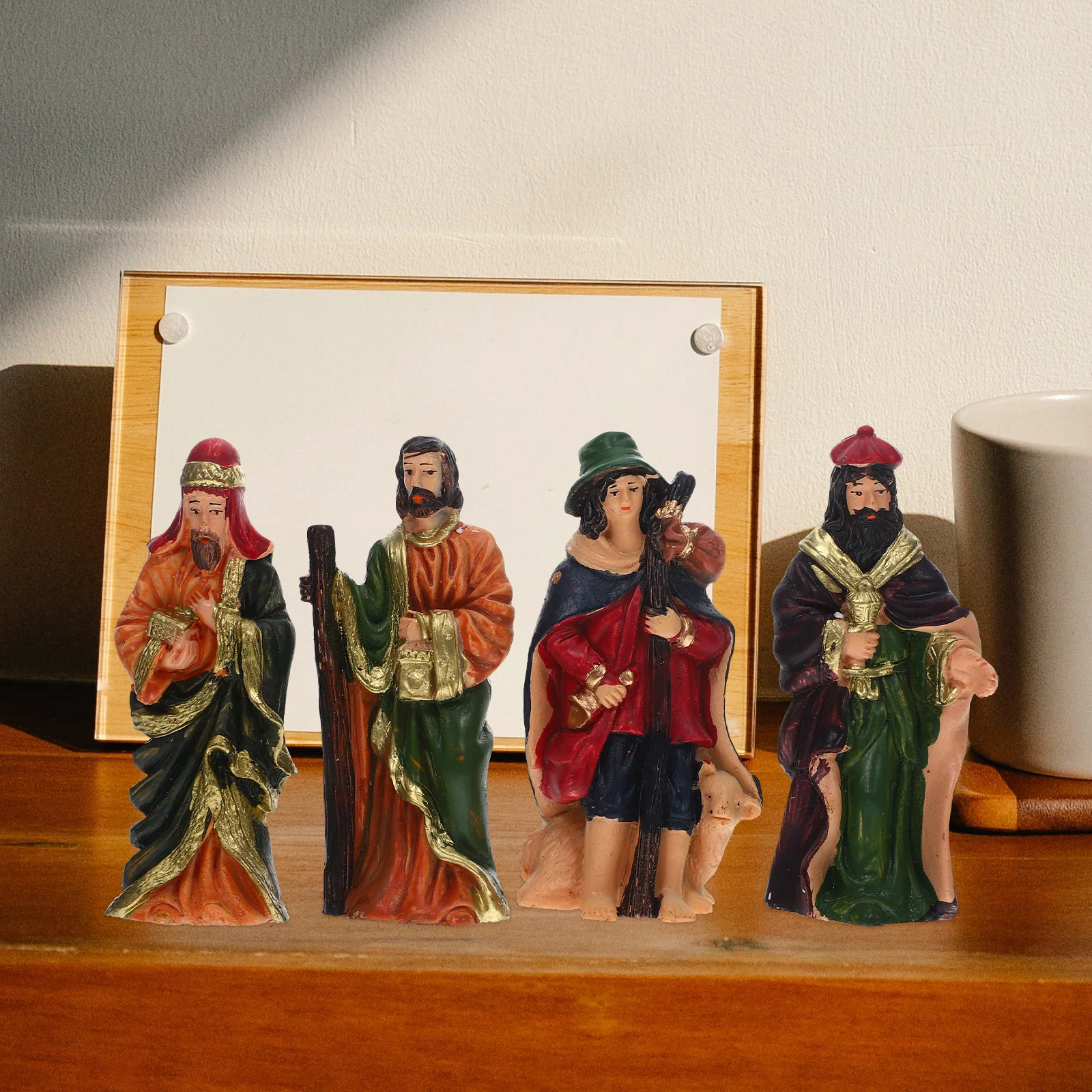 1Set Nativity Scene Figurines Resin Christmas Ornament Molds Coordinated Proportion Exquisite Details Religious Decor
1Set Nativity Scene Figurines Resin Christmas Ornament Molds Coordinated Proportion Exquisite Details Religious Decor