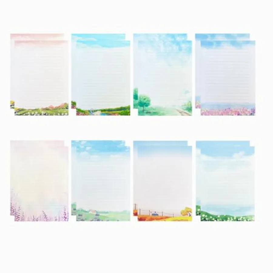48 Lined Writing Stationery Paper Beautiful Designs for Writing Letter Notes Invitations Craft 8 Different Style 11.4 x 8.26"
48 Lined Writing Stationery Paper Beautiful Designs for Writing Letter Notes Invitations Craft 8 Different Style 11.4 x 8.26"