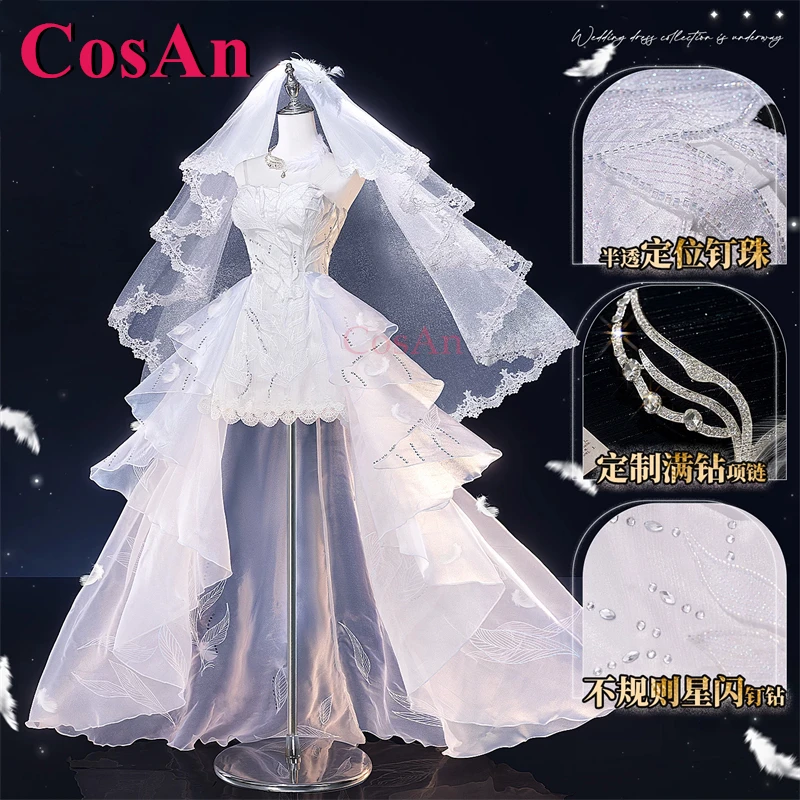 CosAn Game Love And Deepspace Sylus Cosplay Costumes Minganjie Skin Elegant Wedding Dress Activity Party Role Play Clothing S-XL
CosAn Game Love And Deepspace Sylus Cosplay Costumes Minganjie Skin Elegant Wedding Dress Activity Party Role Play Clothing S-XL