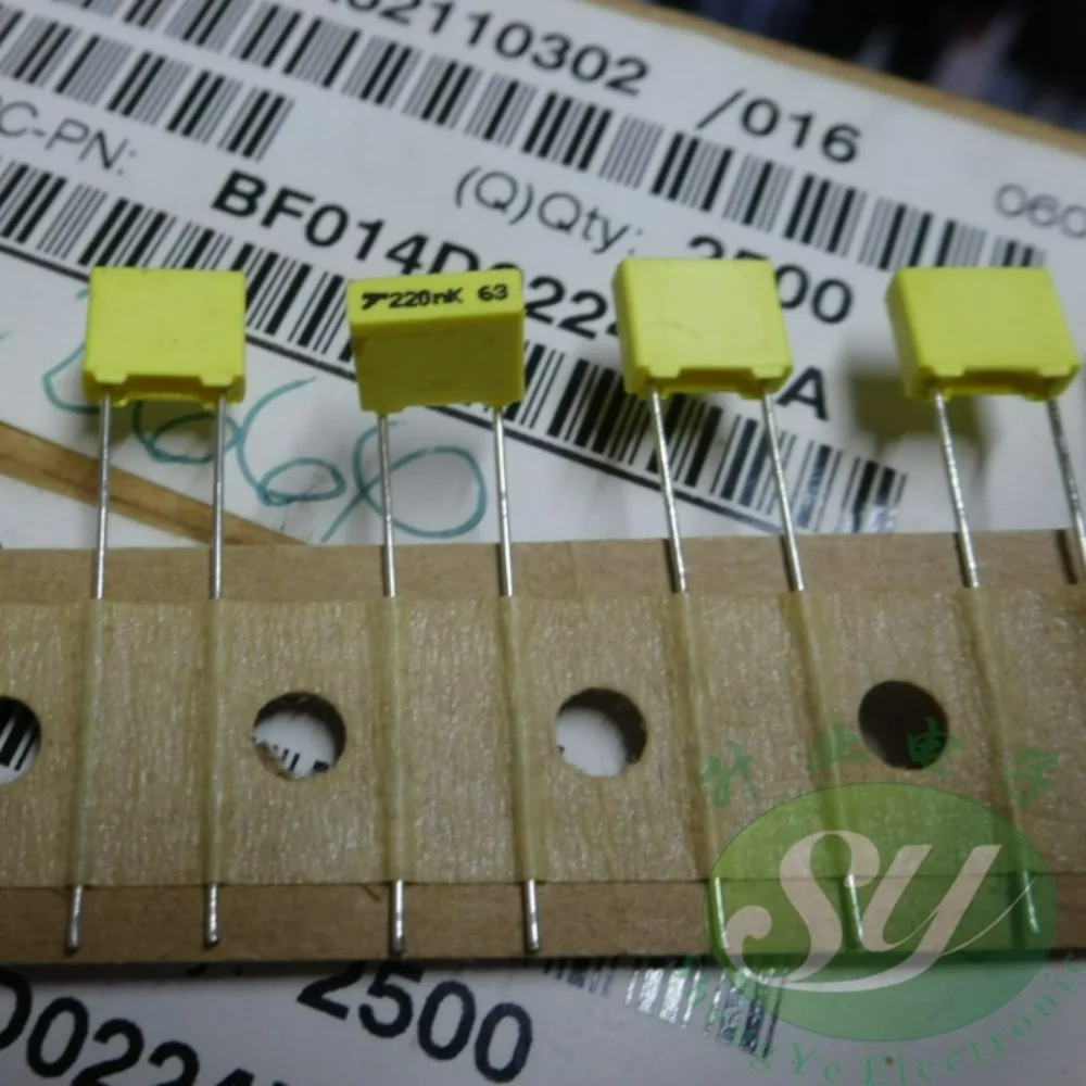 20pcs/lot 0.22uf 63v 220nf u22 224 Brand New 5mm Film Capacitor BF014D0224K DA
20pcs/lot 0.22uf 63v 220nf u22 224 Brand New 5mm Film Capacitor BF014D0224K DA