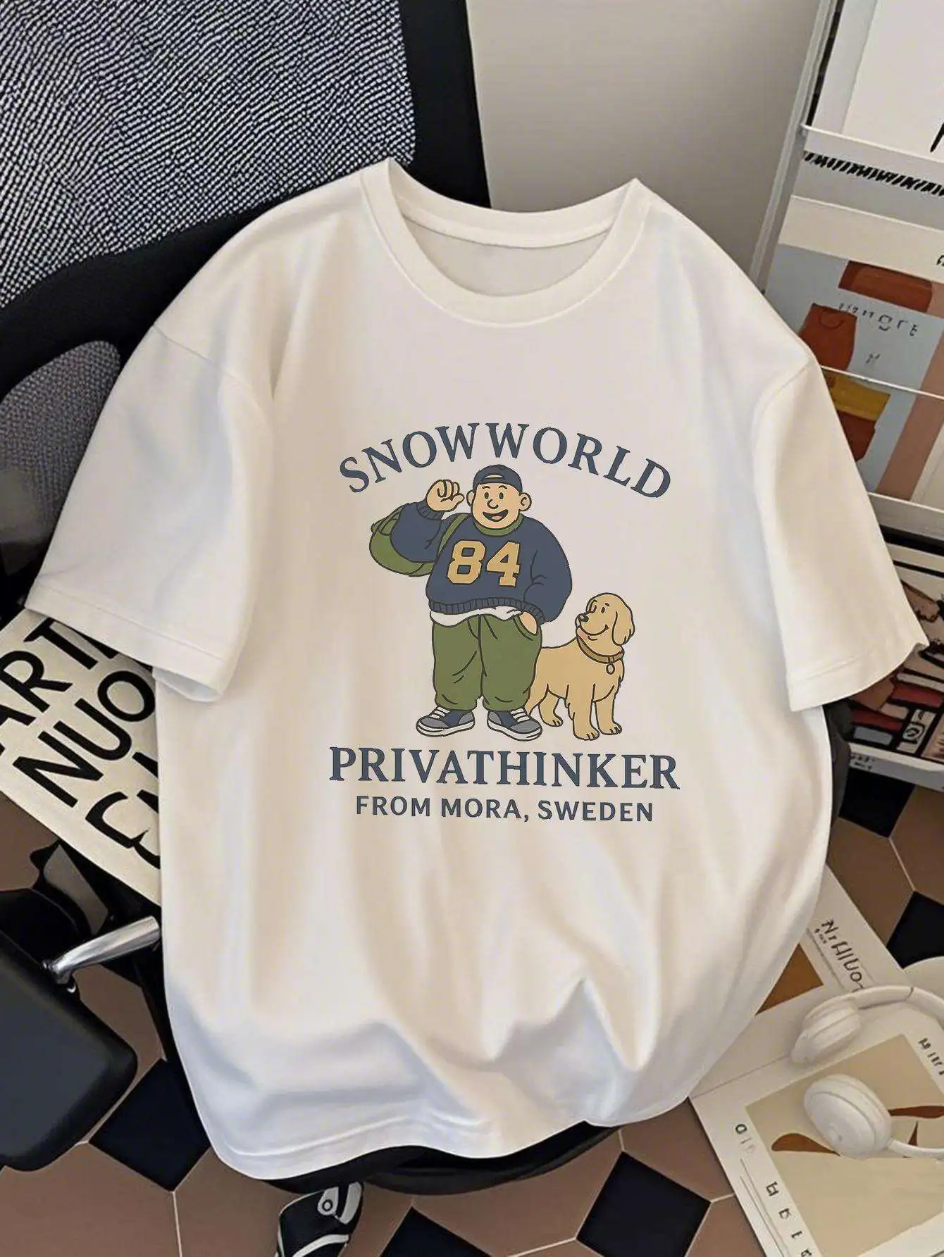 Cartoon Character Graphic Printing Summer Autumn Winter Pure Cotton Casual and Comfortable Men's and Women's T-shirts
Cartoon Character Graphic Printing Summer Autumn Winter Pure Cotton Casual and Comfortable Men's and Women's T-shirts