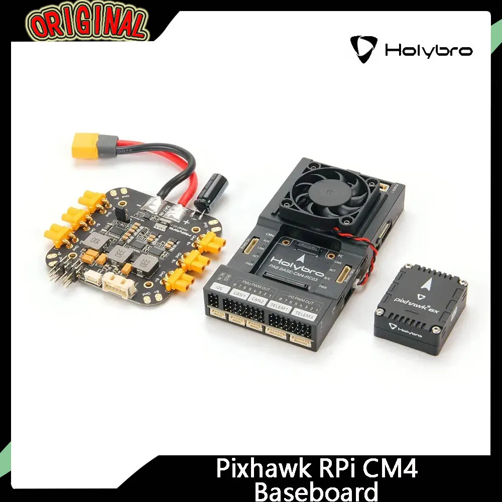 Комплект плинтуса HolyBro Pixhawk RPi CM4 с модулем питания Pixhawk 6X FC и PM03D — для самолетов с автопилотом и дронов на радиоуправлении
Комплект плинтуса HolyBro Pixhawk RPi CM4 с модулем питания Pixhawk 6X FC и PM03D — для самолетов с автопилотом и дронов на радиоуправлении