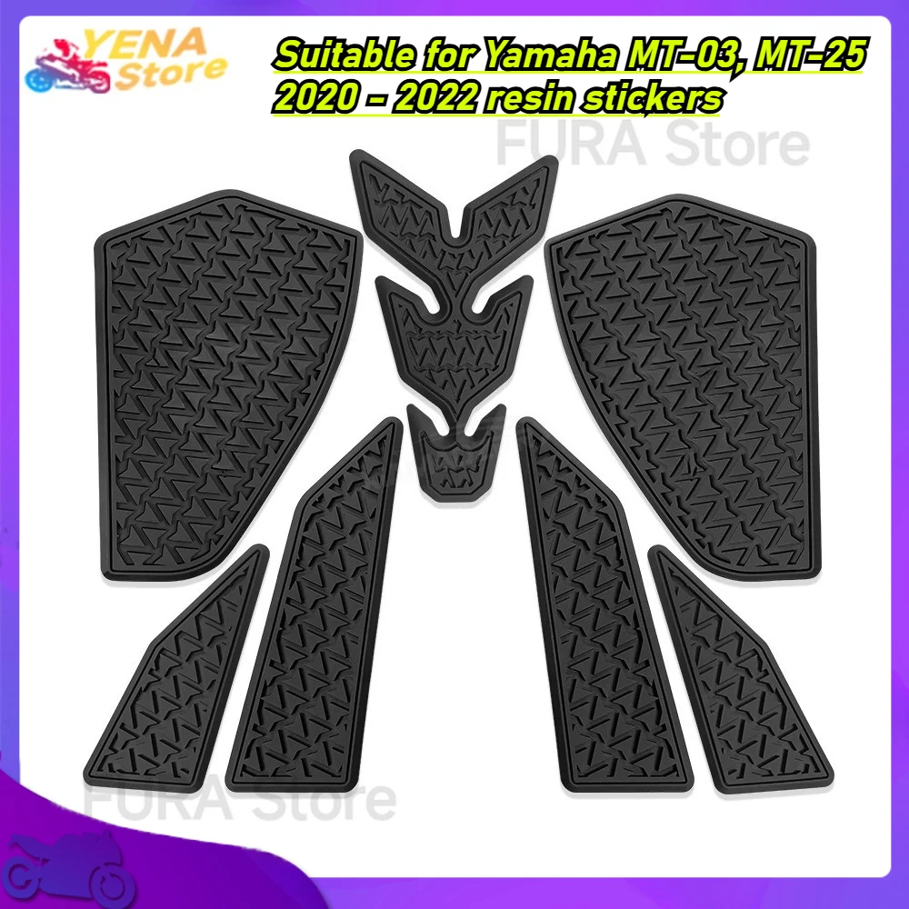 Motorcycle protective pads with new decorative decals are suitable for Yamaha MT-03, MT-25 2020 - 2022 resin stickers.
Motorcycle protective pads with new decorative decals are suitable for Yamaha MT-03, MT-25 2020 - 2022 resin stickers.
