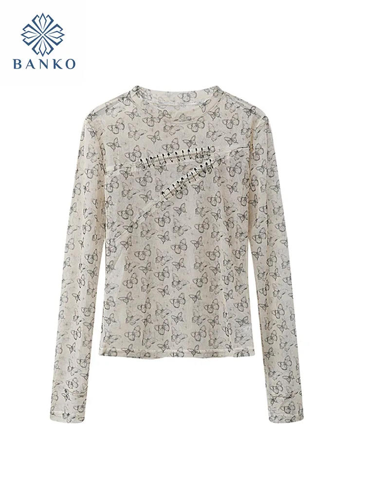 Casual Beige O-Neck Tees Slim Fuff Sleeve Women Bufferfly Print Crop Top New Design T-Shirts 2000s Aesthetic Streetwear Elegant
Casual Beige O-Neck Tees Slim Fuff Sleeve Women Bufferfly Print Crop Top New Design T-Shirts 2000s Aesthetic Streetwear Elegant