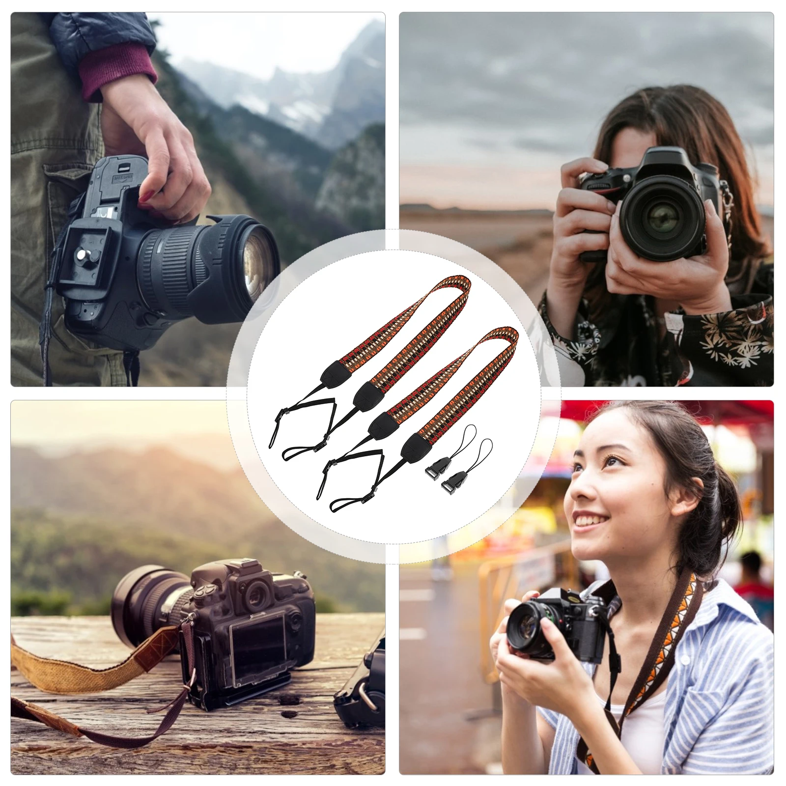 2 PCS Lace up Camera Neck Strap Travel Adjustable Straps Polyester Mirrorless Fasten Belt
2 PCS Lace up Camera Neck Strap Travel Adjustable Straps Polyester Mirrorless Fasten Belt