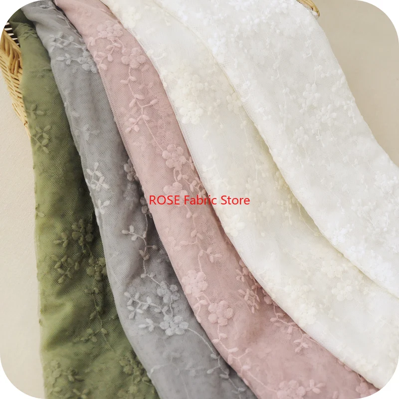 7Colors Beautiful Small Floral Cotton Embroidery Lace Fabric for lace Dress, Bridal Dress, Summer Dress, Curtains, by 1 yard
7Colors Beautiful Small Floral Cotton Embroidery Lace Fabric for lace Dress, Bridal Dress, Summer Dress, Curtains, by 1 yard