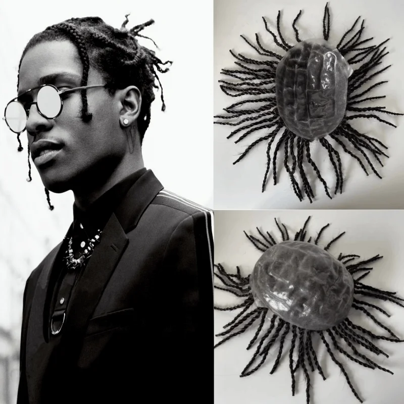 Men's capillary prothesis Twist Crochet Braids Double Knot 0.08mm PU Base Afro Toupee for Black Men Wigs For Men 100% Human Hair
Men's capillary prothesis Twist Crochet Braids Double Knot 0.08mm PU Base Afro Toupee for Black Men Wigs For Men 100% Human Hair