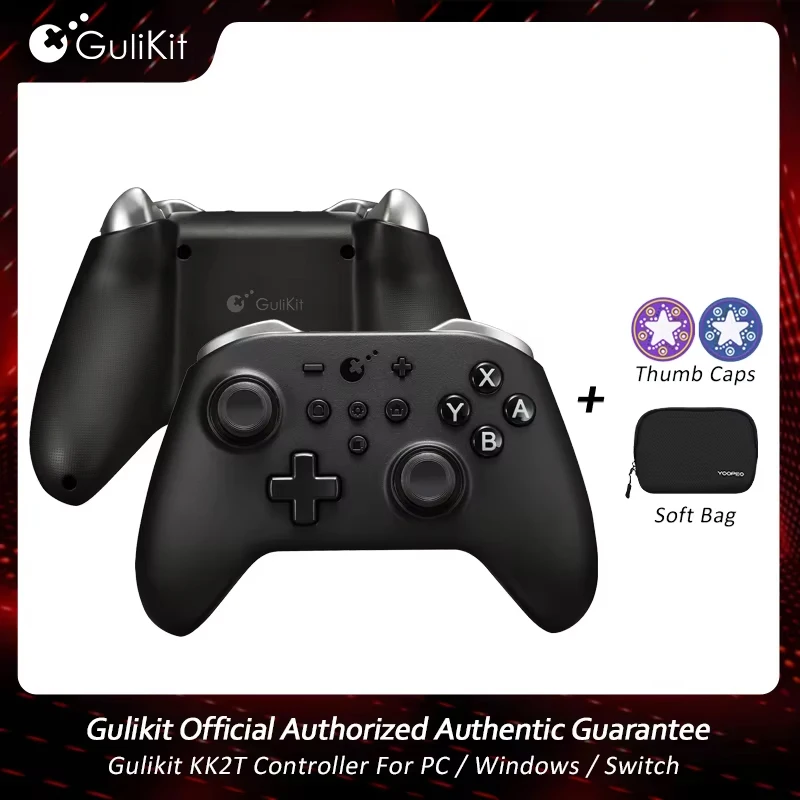 GuliKit KK2T Controller Gamepad with TMR Joysticks & Hall Effect Triggers for PC Switch MacOS Windows iOS Android Steam Deck
GuliKit KK2T Controller Gamepad with TMR Joysticks & Hall Effect Triggers for PC Switch MacOS Windows iOS Android Steam Deck