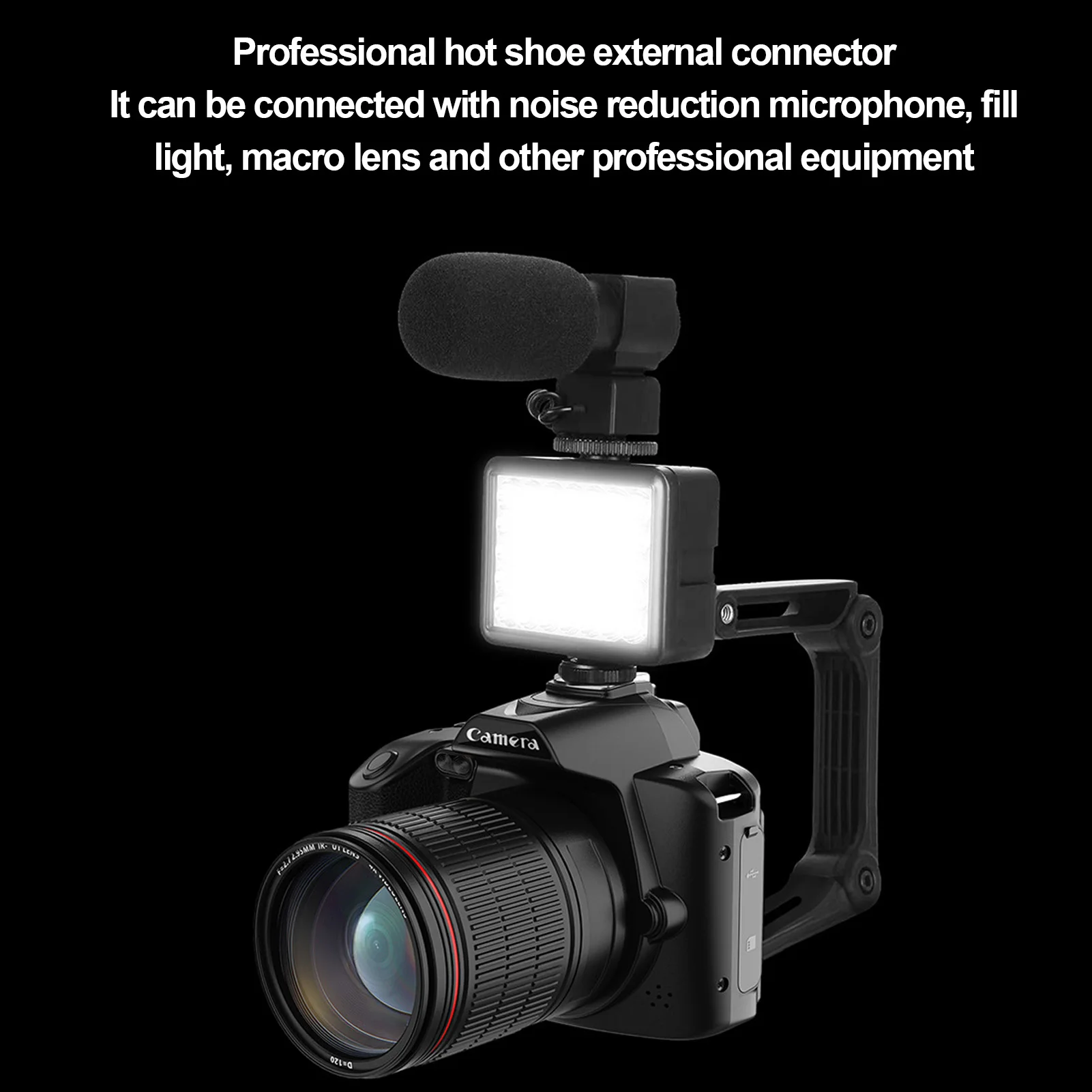 Цифровая камера 3-дюймовый IPS-экран 4K 64MP 16-кратный цифровой зум ночного видения Беспроводная видеокамера с двумя камерами и картой памяти
Цифровая камера 3-дюймовый IPS-экран 4K 64MP 16-кратный цифровой зум ночного видения Беспроводная видеокамера с двумя камерами и картой памяти