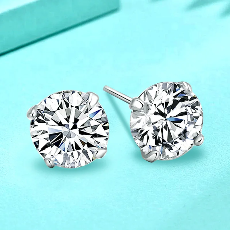 Manufacturer direct sales s925 pure silver earrings wholesale accessories multi-color four claw colored zircon earrings
Manufacturer direct sales s925 pure silver earrings wholesale accessories multi-color four claw colored zircon earrings