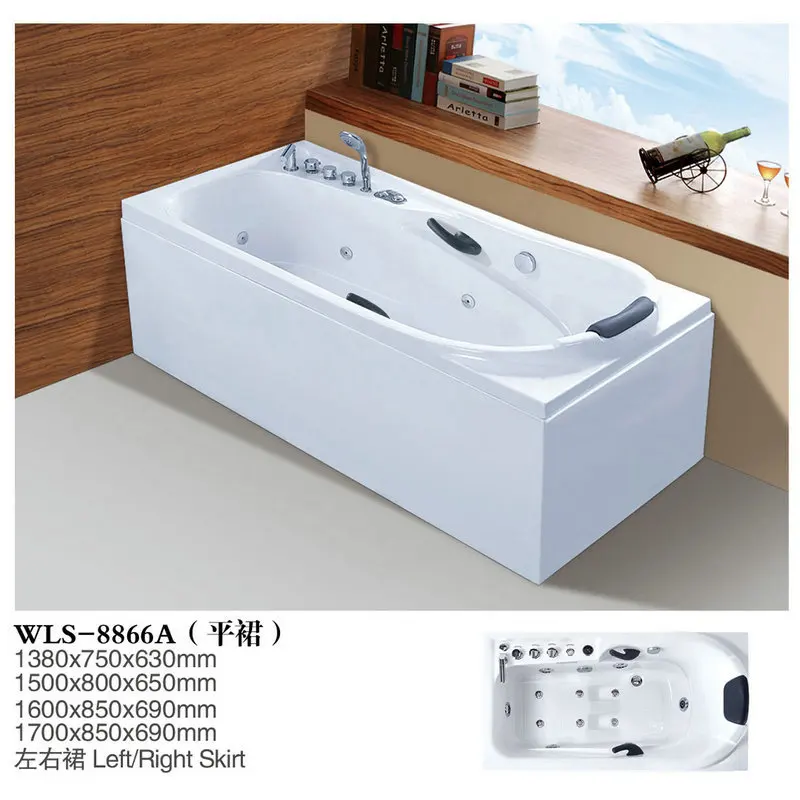 Rectangle Modern Simple Independent Adult Surfing Massage Tank With Armrest Pillow Acrylic Bathtub 8866A
Rectangle Modern Simple Independent Adult Surfing Massage Tank With Armrest Pillow Acrylic Bathtub 8866A