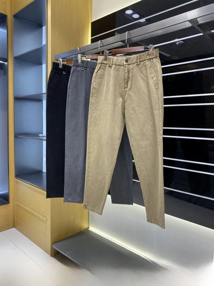 Comfortable Cotton Men's Casual Pants Thick Wide Leg Straight Cut 3D Pants Autumn Leisure Trousers Breathable Stretchy
Comfortable Cotton Men's Casual Pants Thick Wide Leg Straight Cut 3D Pants Autumn Leisure Trousers Breathable Stretchy