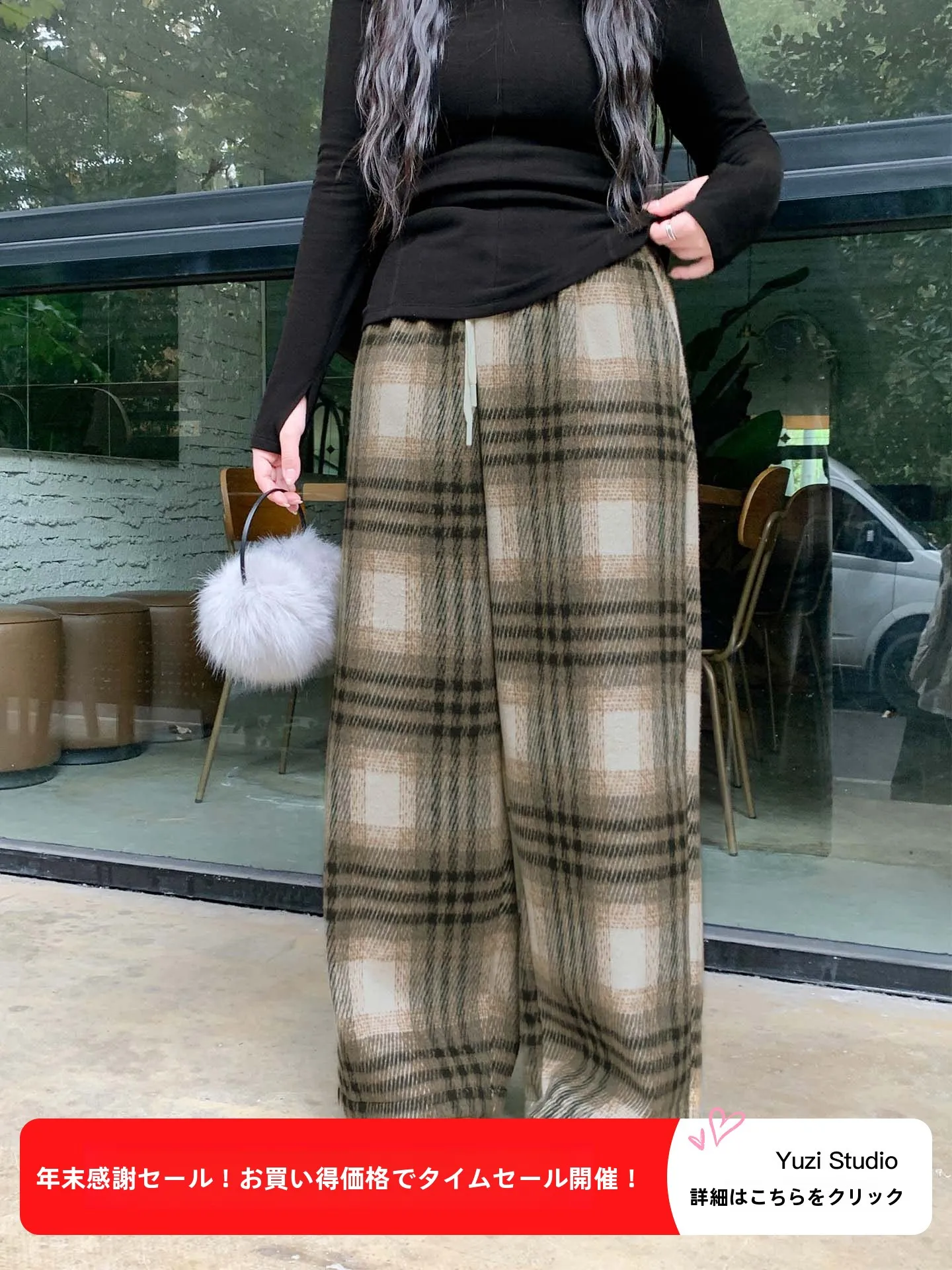 YUZI винтажные клетчатые широкие брюки свободные 80 г шерстяные осенне-зимние повседневные утягивающие брюки большого размера женские модные полиэстеры
YUZI винтажные клетчатые широкие брюки свободные 80 г шерстяные осенне-зимние повседневные утягивающие брюки большого размера женские модные полиэстеры