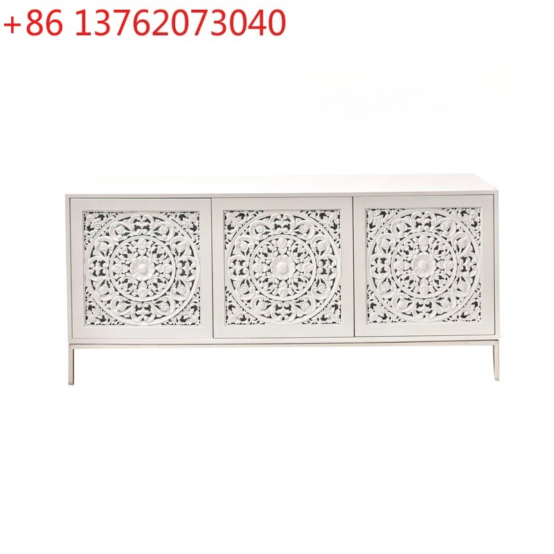 Американский антикварный белый твердый деревянный полый резной шкаф для телевизора, высокий европейский классический боковой шкафчик для гостиной, столовой
Американский антикварный белый твердый деревянный полый резной шкаф для телевизора, высокий европейский классический боковой шкафчик для гостиной, столовой