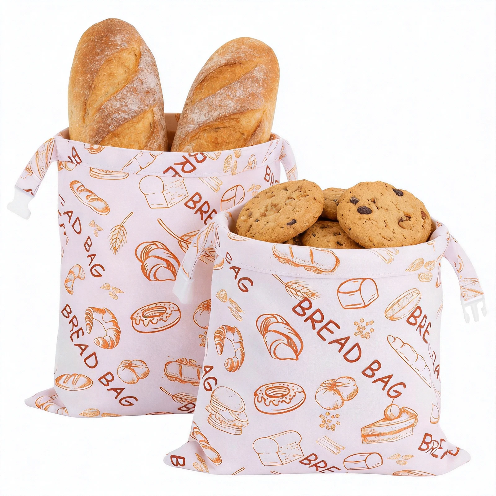 2PCS Reusable Beeswax Bread Bags for Freezer & Refrigerator 17"×12" Natural Beeswax-Lined Cotton Storage Bags Airtight Freshness
2PCS Reusable Beeswax Bread Bags for Freezer & Refrigerator 17"×12" Natural Beeswax-Lined Cotton Storage Bags Airtight Freshness