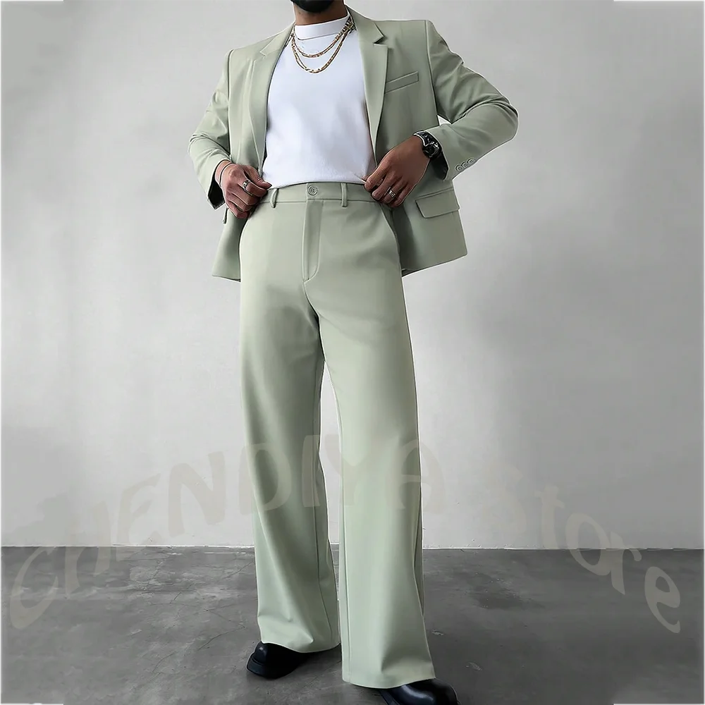 Hot Sale Men's 2 Piece Suit Straight Leg Pants Blazer Set Notched Lapel Casual Office Business Party Fashion Solid Color Outfit
Hot Sale Men's 2 Piece Suit Straight Leg Pants Blazer Set Notched Lapel Casual Office Business Party Fashion Solid Color Outfit