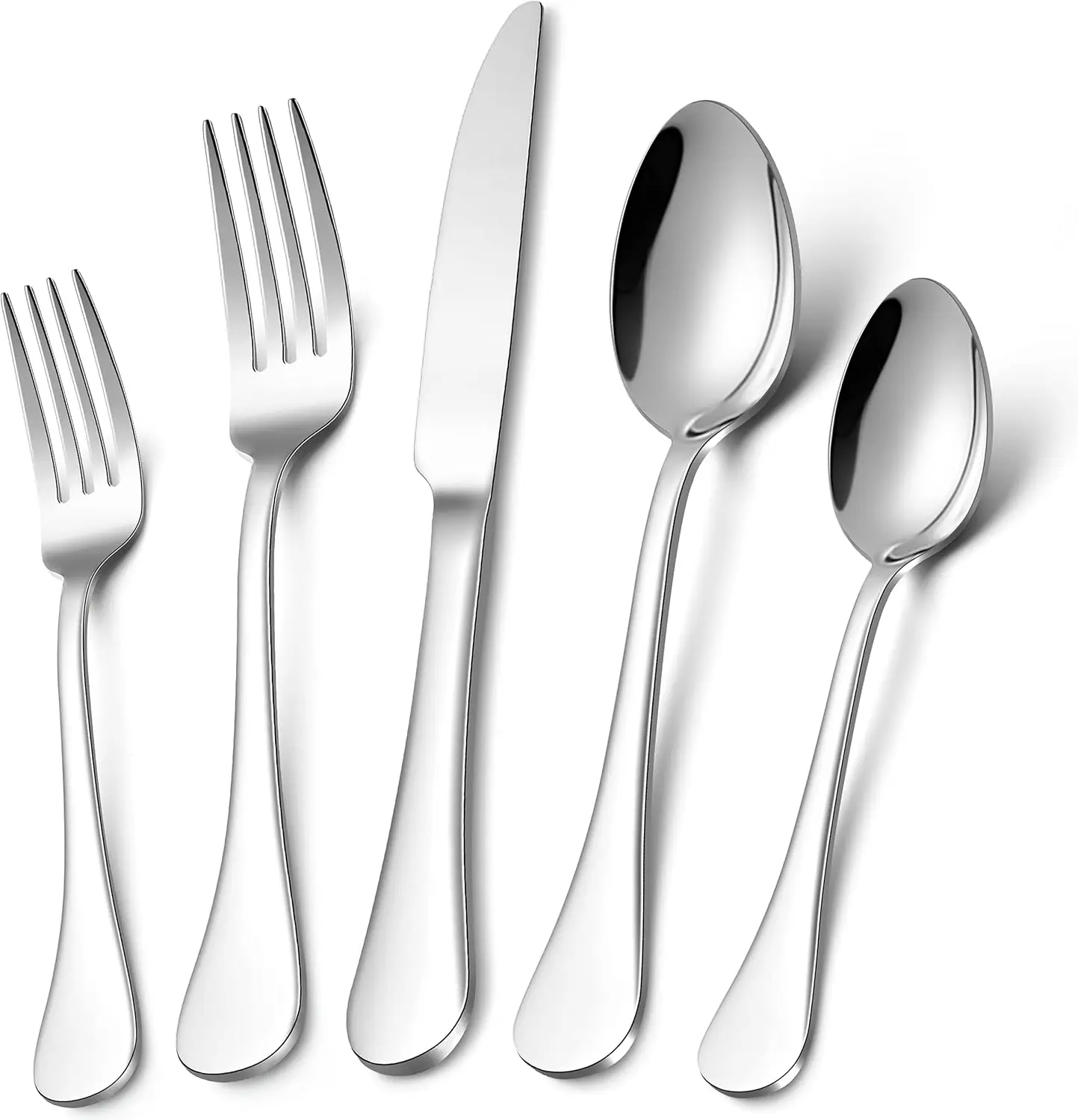 60-Piece 18/10 Stainless Steel Flatware Set for 12, Mirror Polished Dishwasher Safe Cutlery for Wedding Restaurant Home
60-Piece 18/10 Stainless Steel Flatware Set for 12, Mirror Polished Dishwasher Safe Cutlery for Wedding Restaurant Home