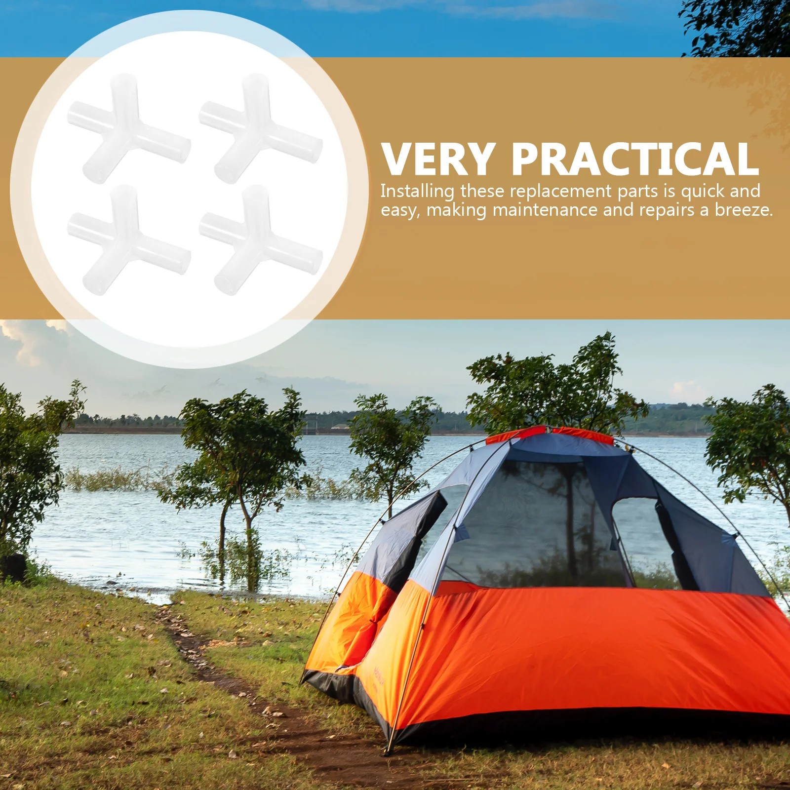 24 Pcs Tent Accessories Canopy Fittings Connectors Adapter Rod Tarp Pipe Pole Parts Outdoor
24 Pcs Tent Accessories Canopy Fittings Connectors Adapter Rod Tarp Pipe Pole Parts Outdoor