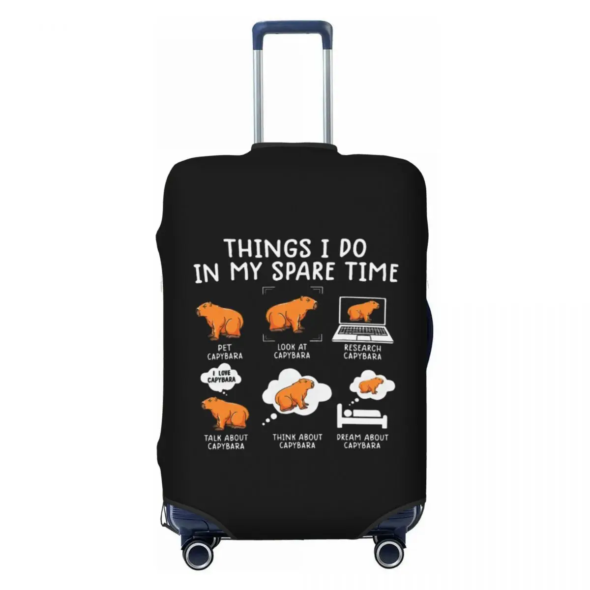 Забавный чехол для дорожного багажа Capibara, моющийся чехол для чемодана, подходит для 18-32 дюймов
Забавный чехол для дорожного багажа Capibara, моющийся чехол для чемодана, подходит для 18-32 дюймов