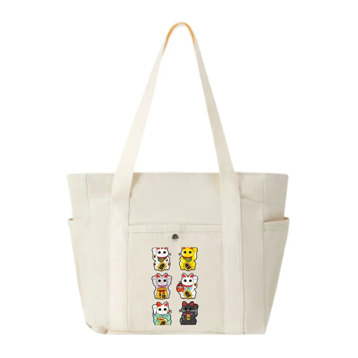 Six Lucky Maneki Neko Cats Art Style Canvas Bag Women's Leisure Work Crossbody
Six Lucky Maneki Neko Cats Art Style Canvas Bag Women's Leisure Work Crossbody