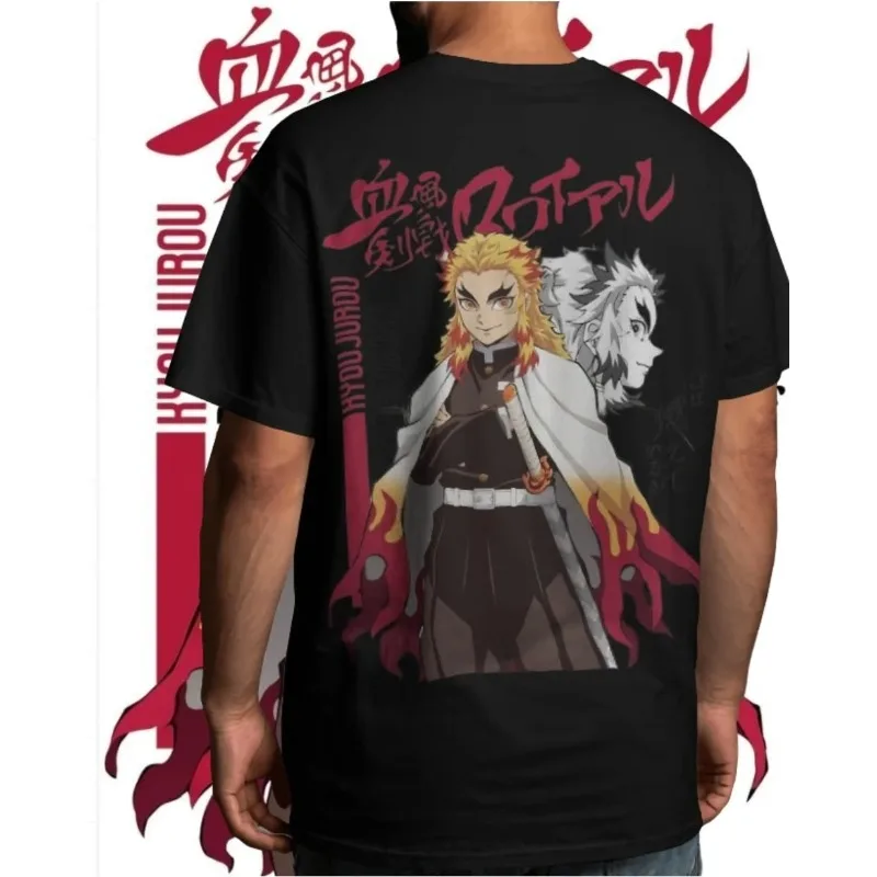 Demon Slayer Rengoku Kyojuro Printed T-Shirt Anime Men and Women Summer Harajuku Hip-hop Casual T-shirt
Demon Slayer Rengoku Kyojuro Printed T-Shirt Anime Men and Women Summer Harajuku Hip-hop Casual T-shirt