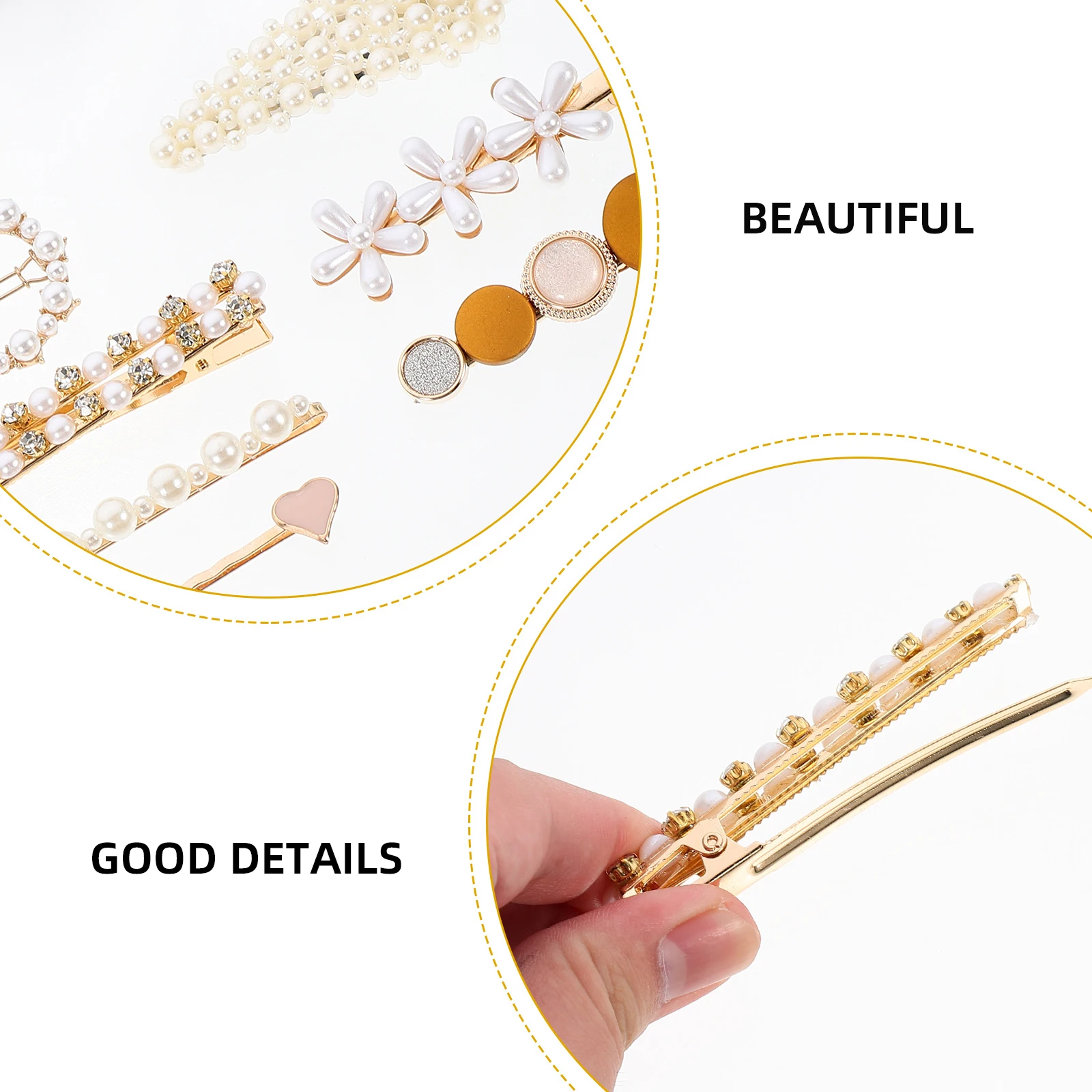 10pcs Pearl Hair Clip Set Beautiful Accessories for Women Girls Hairpin Clips Metal Barrettes Stylish Hair Decorations
10pcs Pearl Hair Clip Set Beautiful Accessories for Women Girls Hairpin Clips Metal Barrettes Stylish Hair Decorations