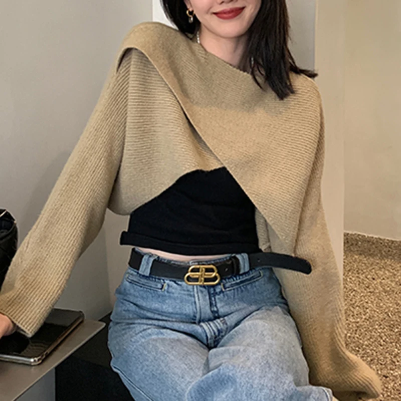 Streetwear Knit Sweater Women Y2K Tops Pullover Sweater Women Autumn Winter Long Sleeve Cross Irregular Cropped Sweaters 22933
Streetwear Knit Sweater Women Y2K Tops Pullover Sweater Women Autumn Winter Long Sleeve Cross Irregular Cropped Sweaters 22933