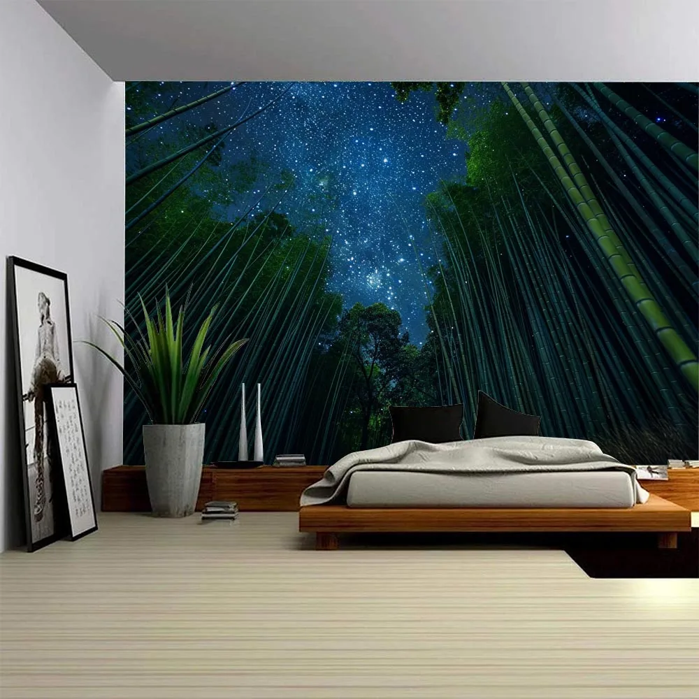 Bamboo Forest Night Sky Tapestry Multi-Size Landscape Wall Decor Home Background Cloth Living Room Art Decoration
Bamboo Forest Night Sky Tapestry Multi-Size Landscape Wall Decor Home Background Cloth Living Room Art Decoration