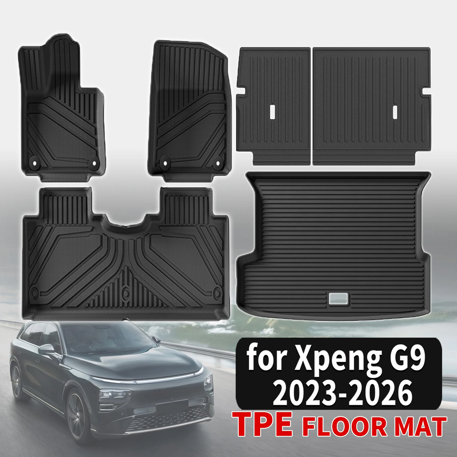 for Xpeng G9 2023 2024 2025 2026 Durable Weatherproof TPE Car Floor Mats & Trunk Pad, Non-Slip Easy Clean
for Xpeng G9 2023 2024 2025 2026 Durable Weatherproof TPE Car Floor Mats & Trunk Pad, Non-Slip Easy Clean