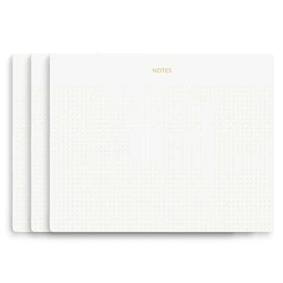 Mouse Pad Notepad for Professionals Pack 9.8" x 7.9" 0 Sheets 0 Each Minimalist Gold Foiled Dotted Layout Executive's Desk Note
Mouse Pad Notepad for Professionals Pack 9.8" x 7.9" 0 Sheets 0 Each Minimalist Gold Foiled Dotted Layout Executive's Desk Note