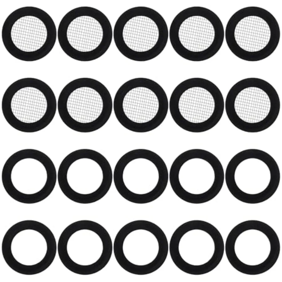 20 Pcs Shower Head Gasket, Shower Head Washer Showers Screen Filter Rubber Washer Stainless Steel Seal O Ring Hose Net 40 Mesh
20 Pcs Shower Head Gasket, Shower Head Washer Showers Screen Filter Rubber Washer Stainless Steel Seal O Ring Hose Net 40 Mesh